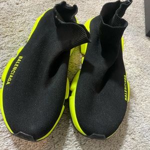 Balenciaga sneakers black/lime 39 US9 women’s